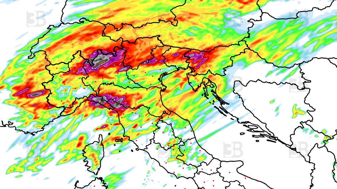 Cambio climatico in Italia: temporali intensi previsti al Centro-Nord, Sud ancora afoso