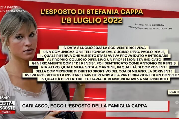 Delitto di Garlasco, la famiglia Cappa denuncia una sistematica esposizione mediatica negativa