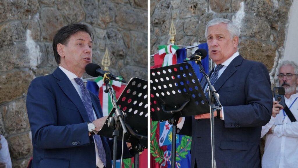 Eccidio di Sant’Anna di Stazzema, Conte critica la destra: «Chi si professa patriota venga qui». Tajani presente per la prima volta