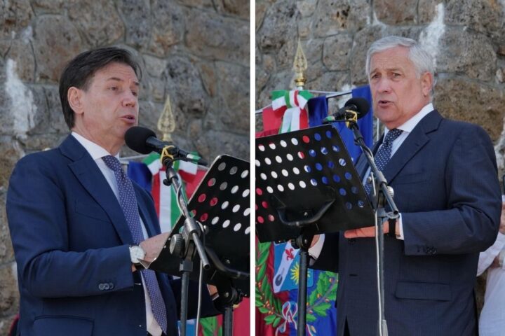 Eccidio di Sant’Anna di Stazzema, Conte critica la destra: «Chi si professa patriota venga qui». Tajani presente per la prima volta