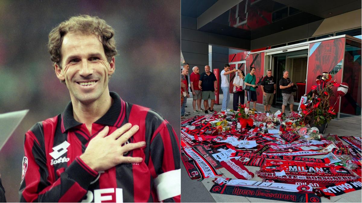 I tifosi del Milan omaggiano Franco Baresi a Casa Milan: "Sei per sempre immortale"