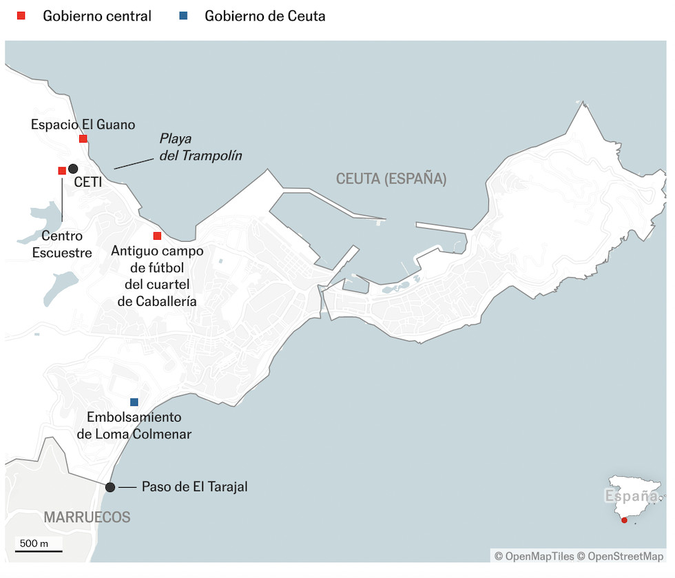 Il governo spagnolo apre quattro nuovi centri a Ceuta per ospitare 1.500 migranti