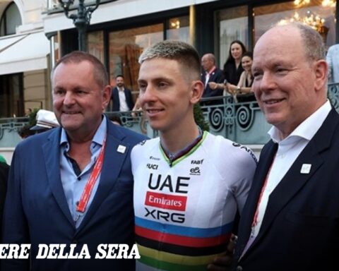 Il principe Alberto inaugura la Vuelta dal rocher di Monaco, oggi presente Pogačar per la cronometro