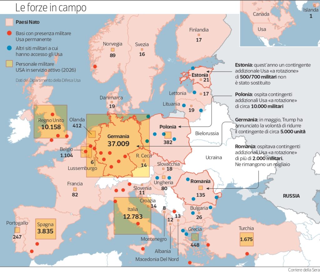 Le quattro opzioni per il ritiro delle truppe Usa dall'Europa entro il 6 novembre