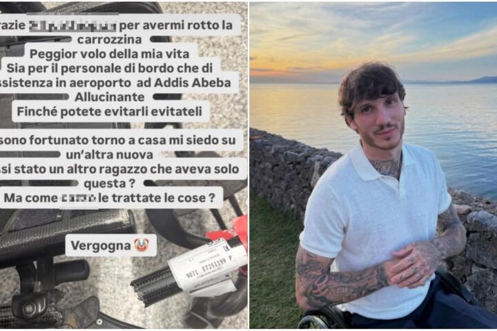 Manuel Bortuzzo denuncia il danneggiamento della sua carrozzina all'aeroporto di Roma