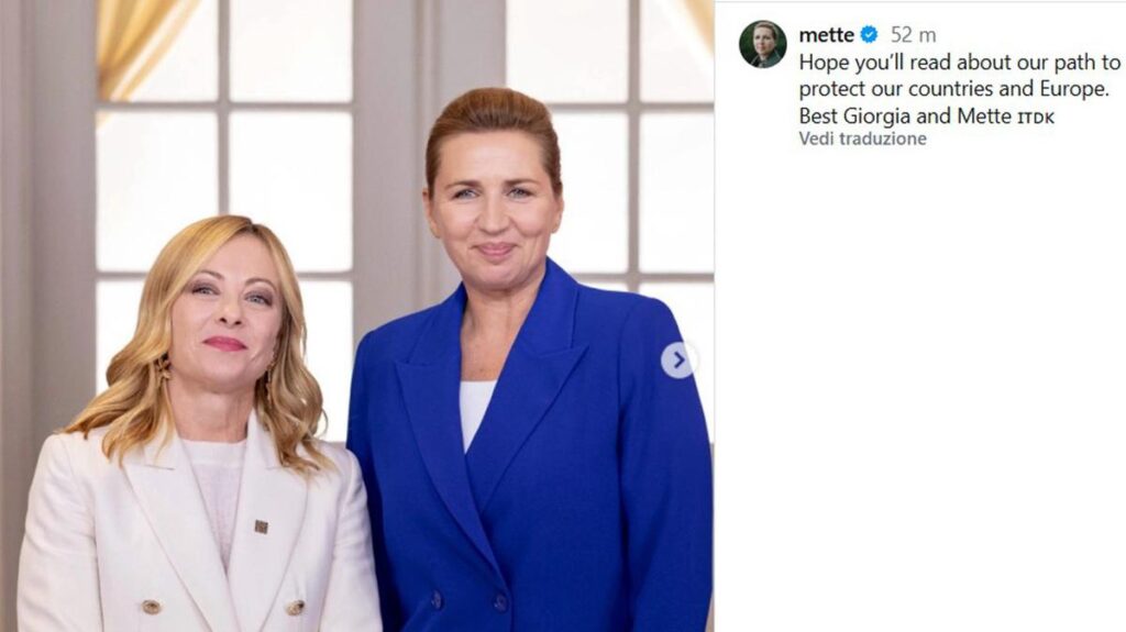 Meloni e Frederiksen chiedono centri di rimpatrio in Paesi terzi per proteggere l'Europa