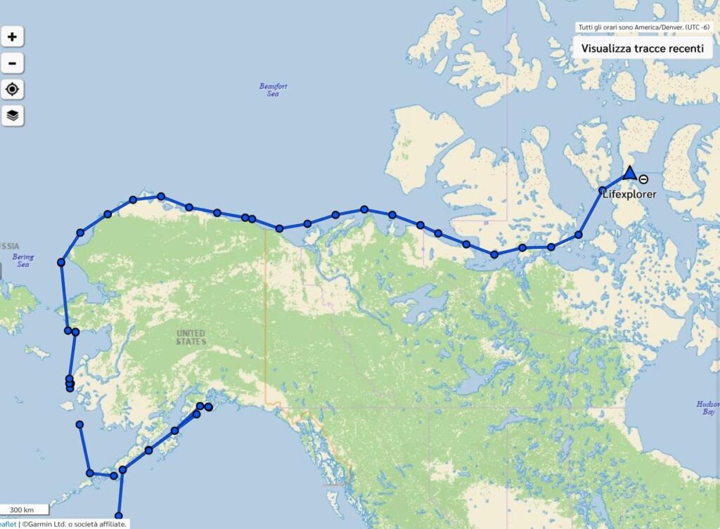 Navigazione nelle acque senza ghiaccio di Cambridge Bay tra orsi e balene