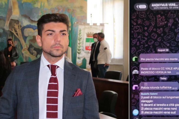 Rodolfo Salemi segnala posti di blocco su Telegram, scoppia polemica a Viareggio