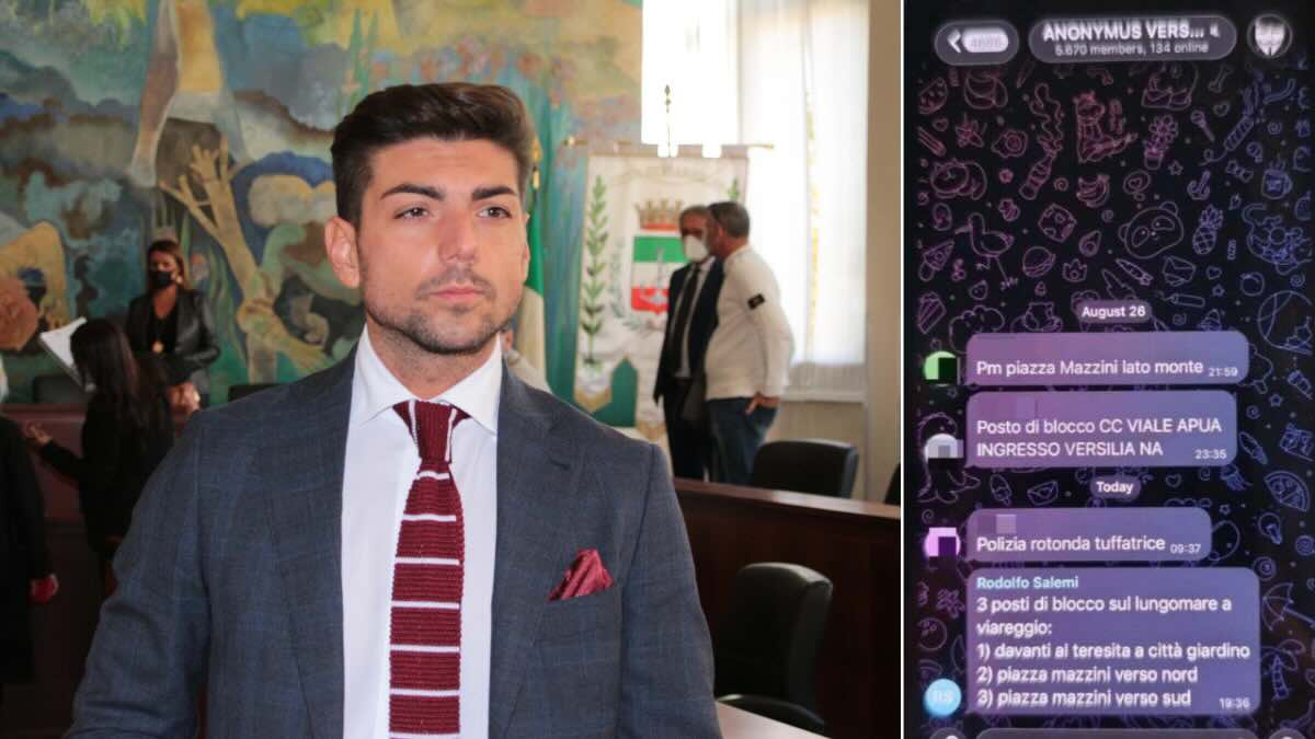 Rodolfo Salemi segnala posti di blocco su Telegram, scoppia polemica a Viareggio