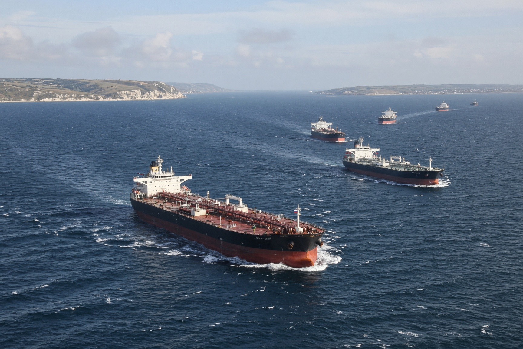 Undici petroliere russe attraversano la Manica: un miliardo di dollari verso l’Asia