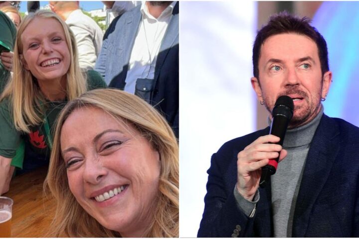 Andrea Scanzi critica Sara, militante di Gioventù Nazionale, per le risate durante il discorso di Giorgia Meloni a Roma