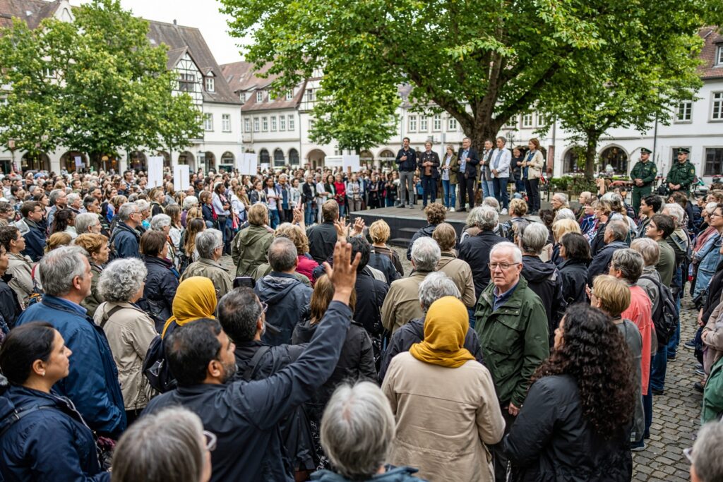 A Düsseldorf e Erftstadt la protesta contro AfD chiede anche il divieto del partito