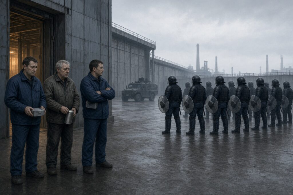 In Bielorussia le forze di sicurezza si addestrano a reprimere proteste nei luoghi di lavoro