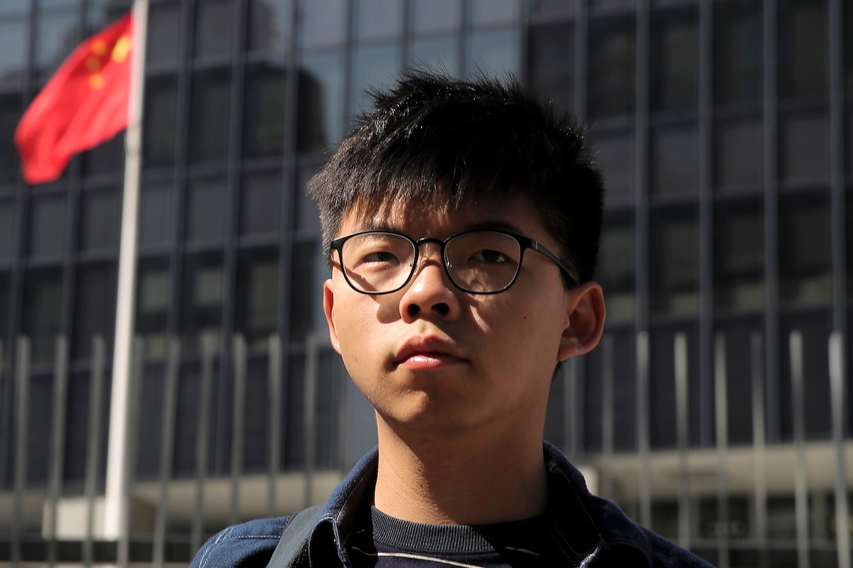 Joshua Wong si dichiara colpevole di collusione con entità straniere a Hong Kong