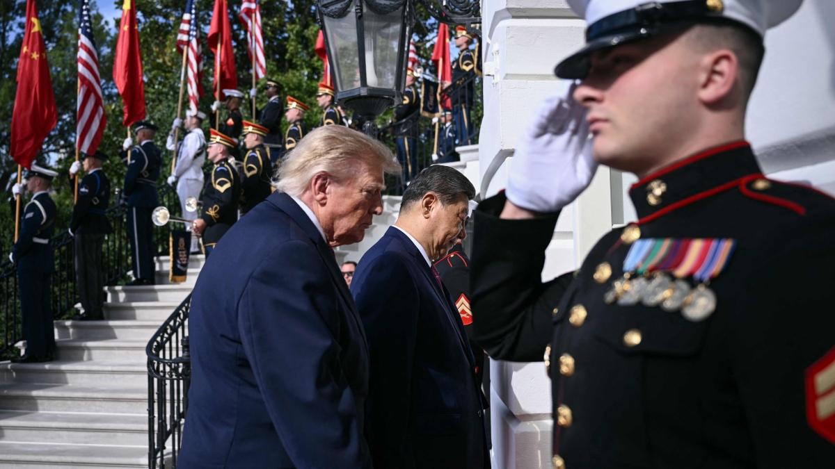 La visita di Xi Jinping alla Casa Bianca con Trump e Melania per la cerimonia ufficiale