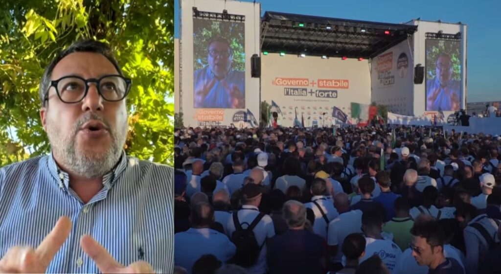Meloni celebra il record di longevità del governo a Bari, Salvini attacca Schlein e Conte