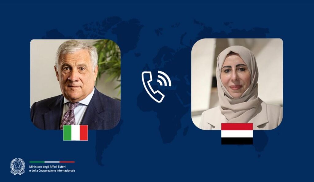 Tajani discute con Al-Zouba: focus su escalation yemenita e libertà di navigazione nel Mar Rosso