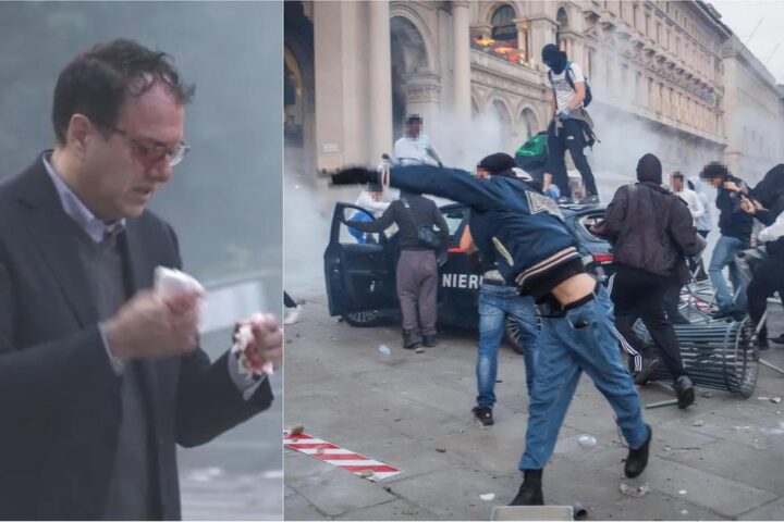 Angelo De Simone, dirigente della polizia ferito negli scontri di Milano