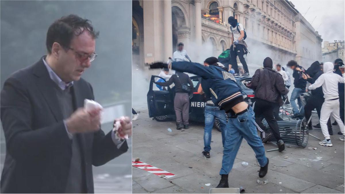 Angelo De Simone, dirigente della polizia ferito negli scontri di Milano
