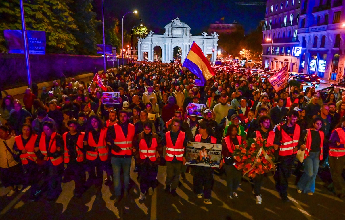 Circa 20mila persone partecipano a un corteo a Madrid per Maricarmen Abascal, simbolo della crisi abitativa