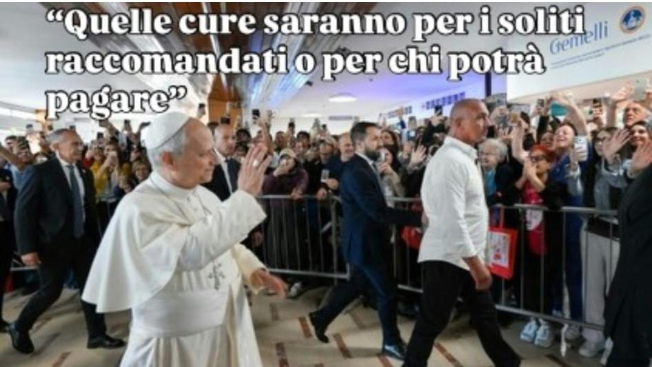 Critiche al Papa: accuse di favoritismo nella cura e la reazione dei social media