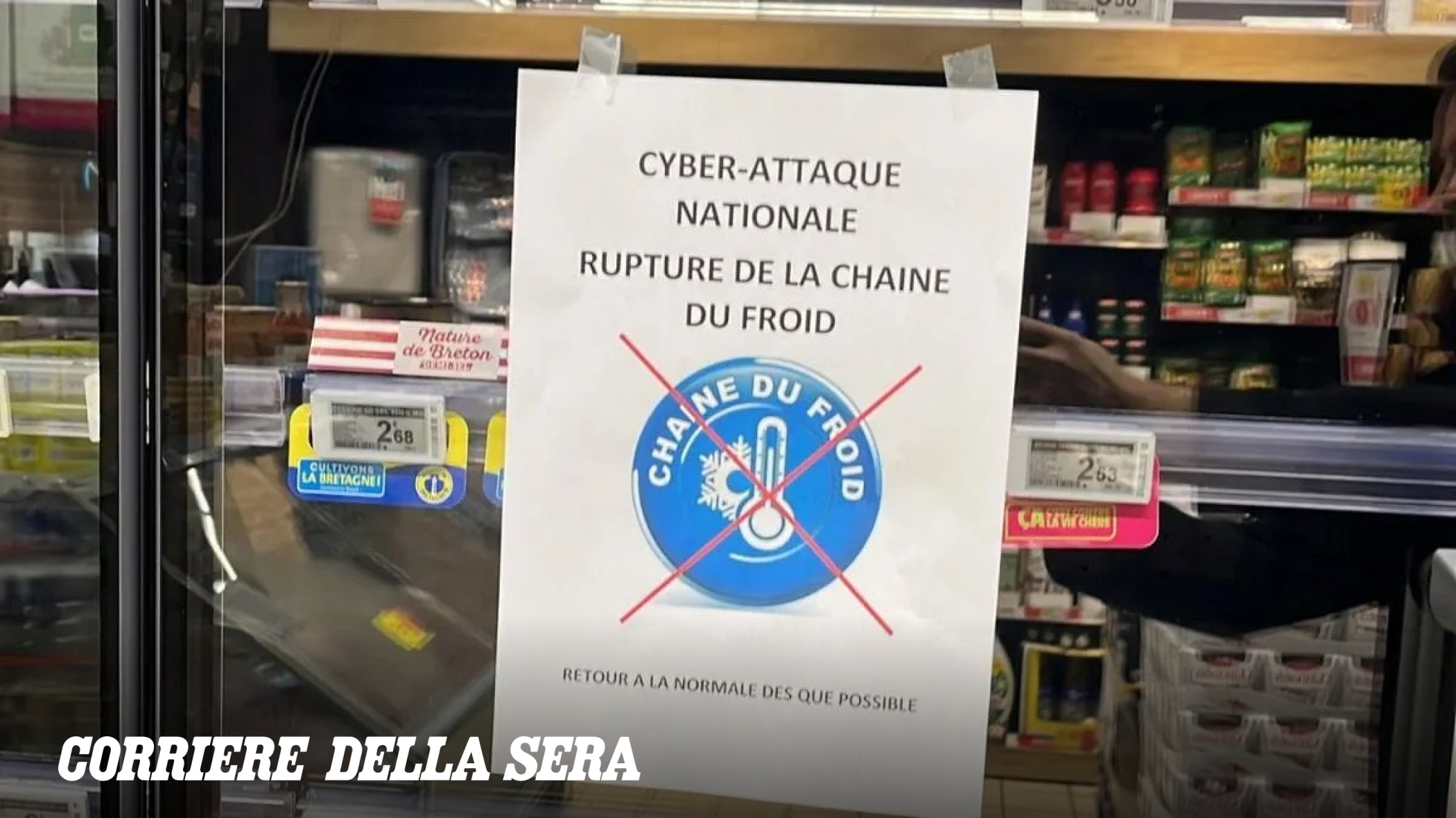 Cyber-attacco in Francia colpisce 500 supermercati, danni ingenti ai prodotti alimentari