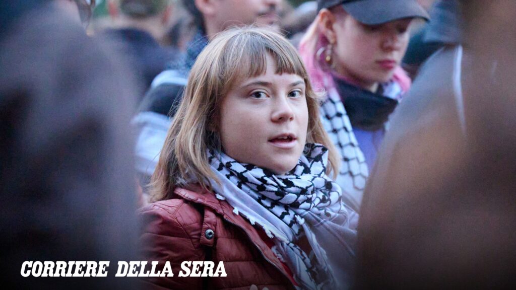 Gret Thunberg partecipa a manifestazione pro-Palestina a Berlino, arresti per simboli vietati