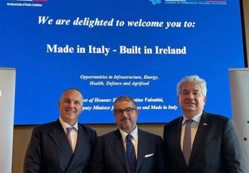 Il vice ministro Valentini partecipa a Dublino all'European Insurance Forum e a un incontro sul Made in Italy