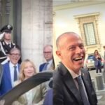 Ironico scambio tra Giorgia Meloni e Massimiliano Romeo a Palazzo Madama durante i lavori parlamentari