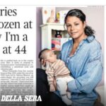Kassandra Bacon diventa madre a 44 anni grazie a tessuto ovarico congelato 25 anni fa