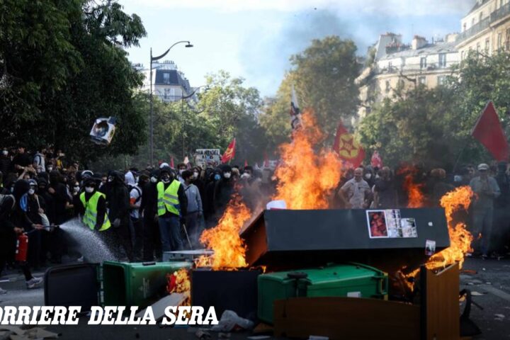Mezzo milione in piazza in Francia: proteste degli studenti, scontri con la polizia e lezioni sospese