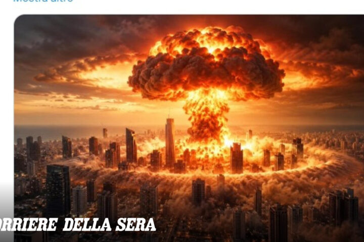 Netanyahu pubblica immagine dell'atomica iraniana su Tel Aviv avvertendo: «Rischiamo un altro Olocausto»