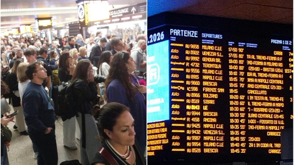 Ritardi fino a 100 minuti per i treni ad alta velocità a Roma a causa di persone non autorizzate sui binari