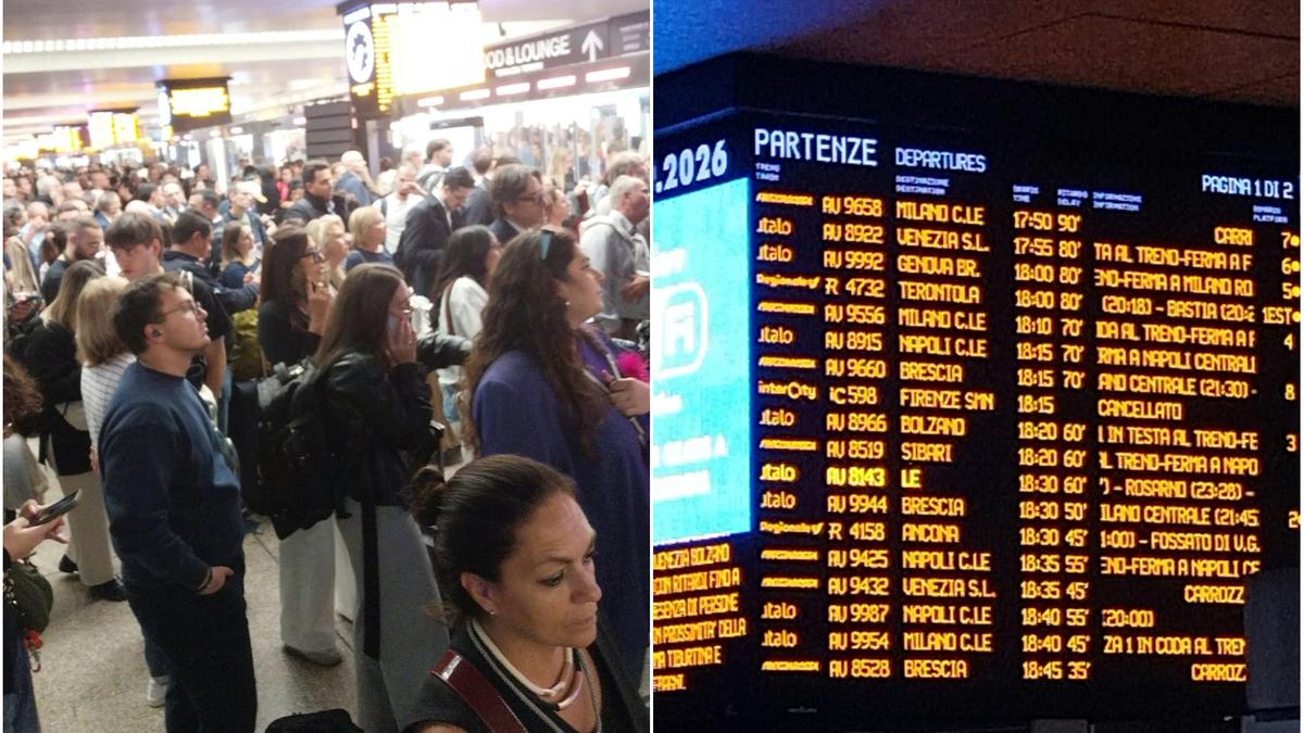 Ritardi fino a 100 minuti per i treni ad alta velocità a Roma a causa di persone non autorizzate sui binari