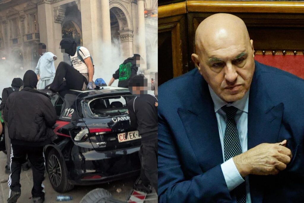 Scontri a Milano, Crosetto: «Viviamo una guerra ibrida tramite i social» e in arrivo 500 militari