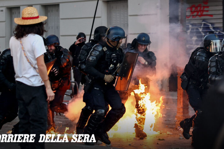 Scontri tra studenti e polizia in Francia: un agente gravemente ferito, saccheggi a Marsiglia