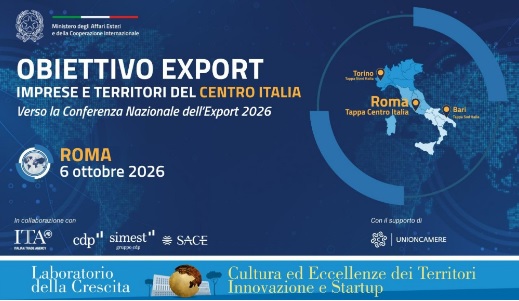 Tajani apre a Roma l'evento "Obiettivo Export" per il centro Italia e il Made in Italy