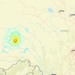 Terremoto di magnitudo 7 in Tibet: almeno 16 morti e 30 feriti, centinaia di case crollate