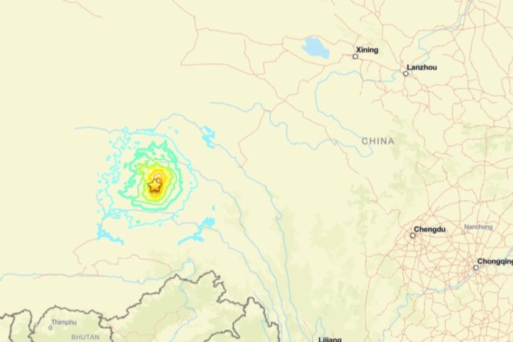 Terremoto di magnitudo 7 in Tibet: almeno 16 morti e 30 feriti, centinaia di case crollate