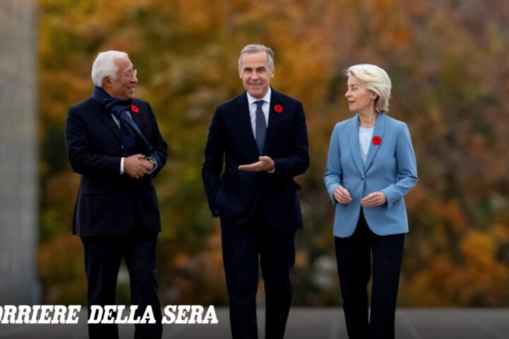 Ue e Canada firmano l'Alleanza per il futuro, Carney annuncia un nuovo status associato